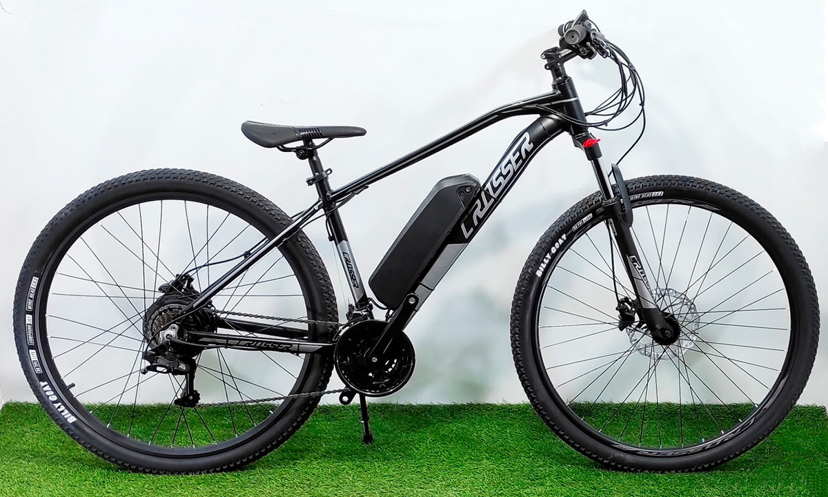 Фотография Электровелосипед Crosser E-Jazzz Hydraulic 29" 500W+Pass 2021 размер L black